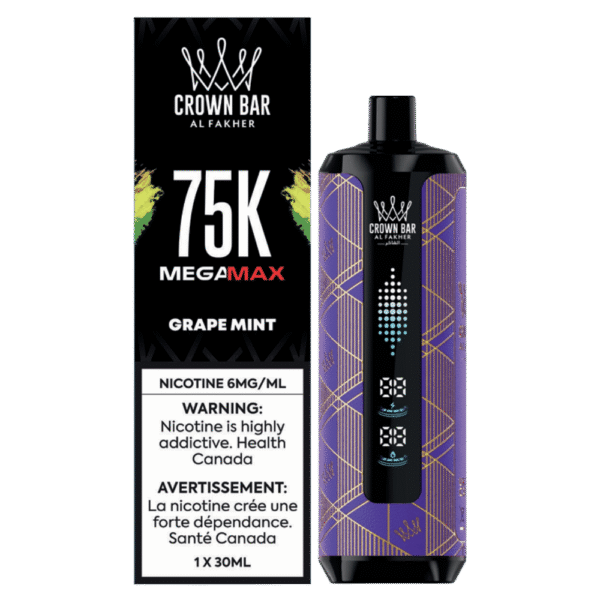Al Fakher Mega Max 75K - Grape Mint Disposable Vape