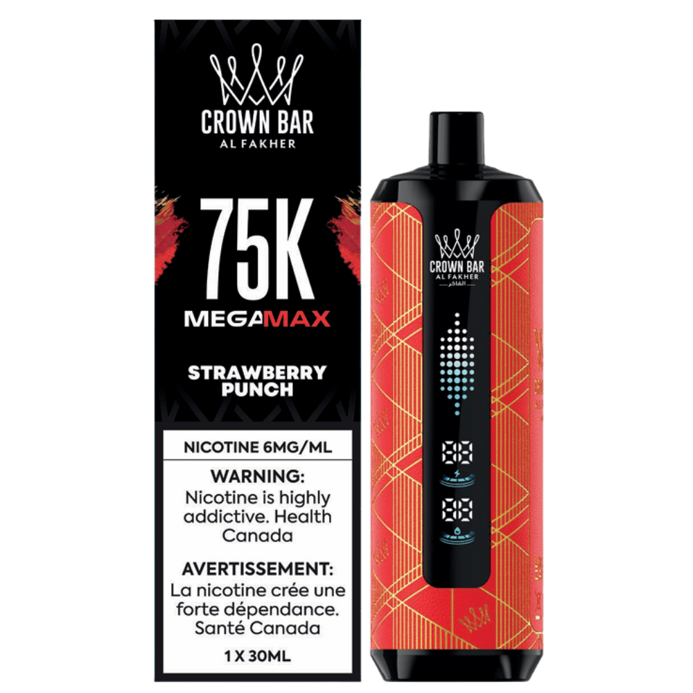 Al Fakher Mega Max 75K - Strawberry Punch Disposable Vape