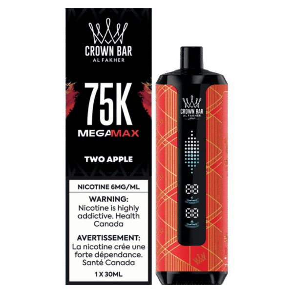 Al Fakher Mega Max 75K - Two Apple Disposable Vape