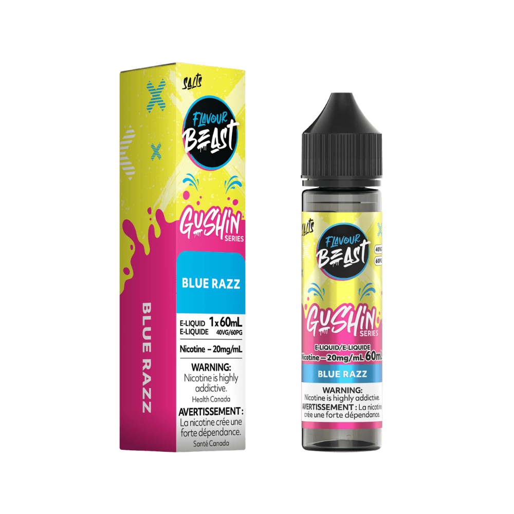 Flavour Beast 60ML Salt - Gushin Blue Razz Nic Salt E-Liquid