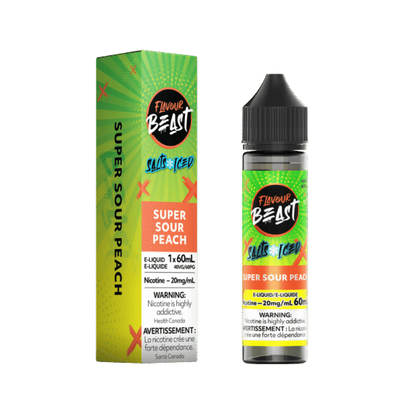 Flavour Beast 60ML Salt - Super Sour Peach Nic Salt E-Liquid