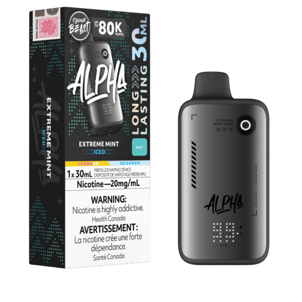 Flavour Beast Alpha 80K - Extreme Mint Iced Disposable Vape