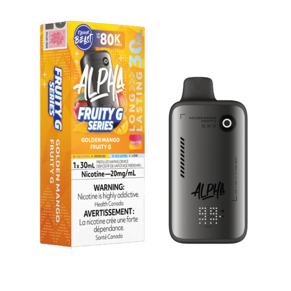 Flavour Beast Alpha 80K - Golden Mango Fruity G Disposable Vape