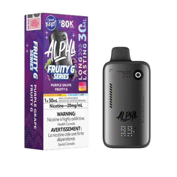 Flavour Beast Alpha 80K - Purple Grape Fruity G Disposable Vape