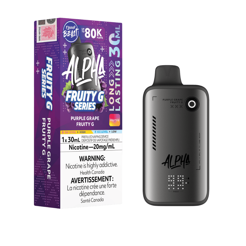 Flavour Beast Alpha 80K - Purple Grape Fruity G Disposable Vape