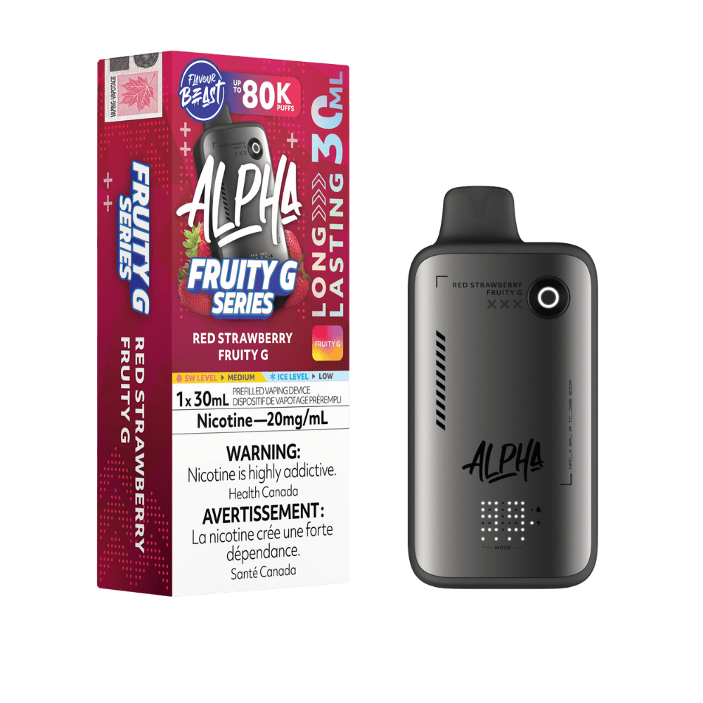 Flavour Beast Alpha 80K - Red Strawberry Fruity G Disposable Vape