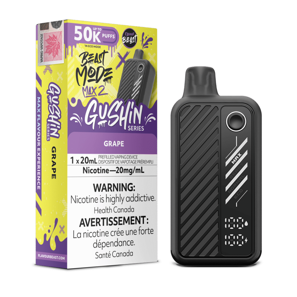 Flavour Beast Beast Mode Max 2 - Gushin Grape Disposable Vape