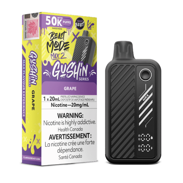 Flavour Beast Beast Mode Max 2 - Gushin Grape Disposable Vape