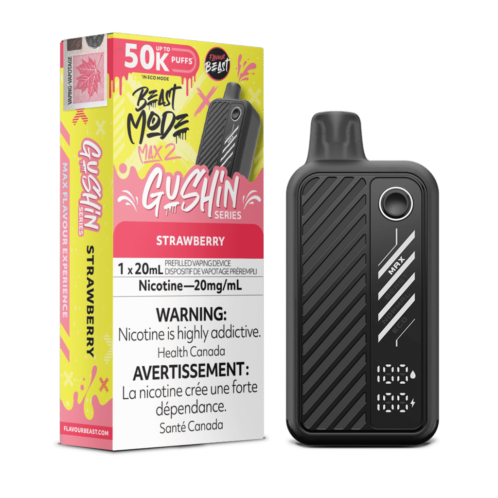 Flavour Beast Beast Mode Max 2 - Gushin Strawberry Disposable Vape
