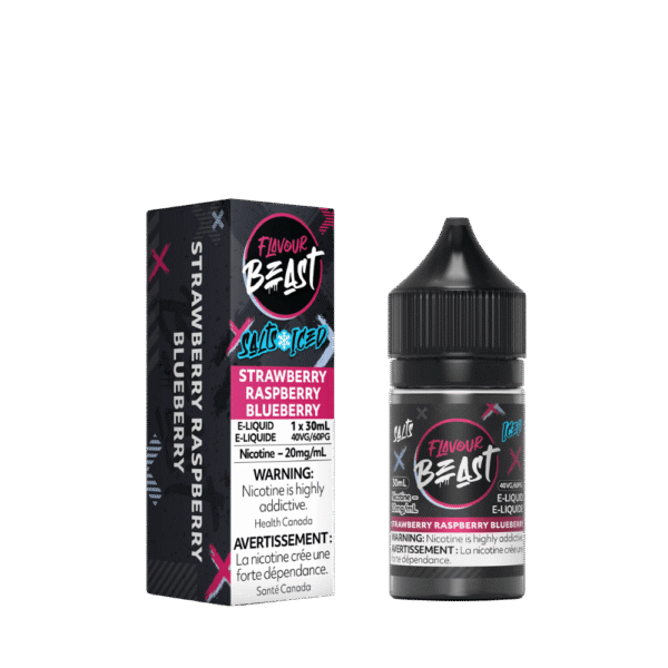 Flavour Beast Salt - Strawberry Raspberry Blueberry Iced Nic Salt E-Liquid