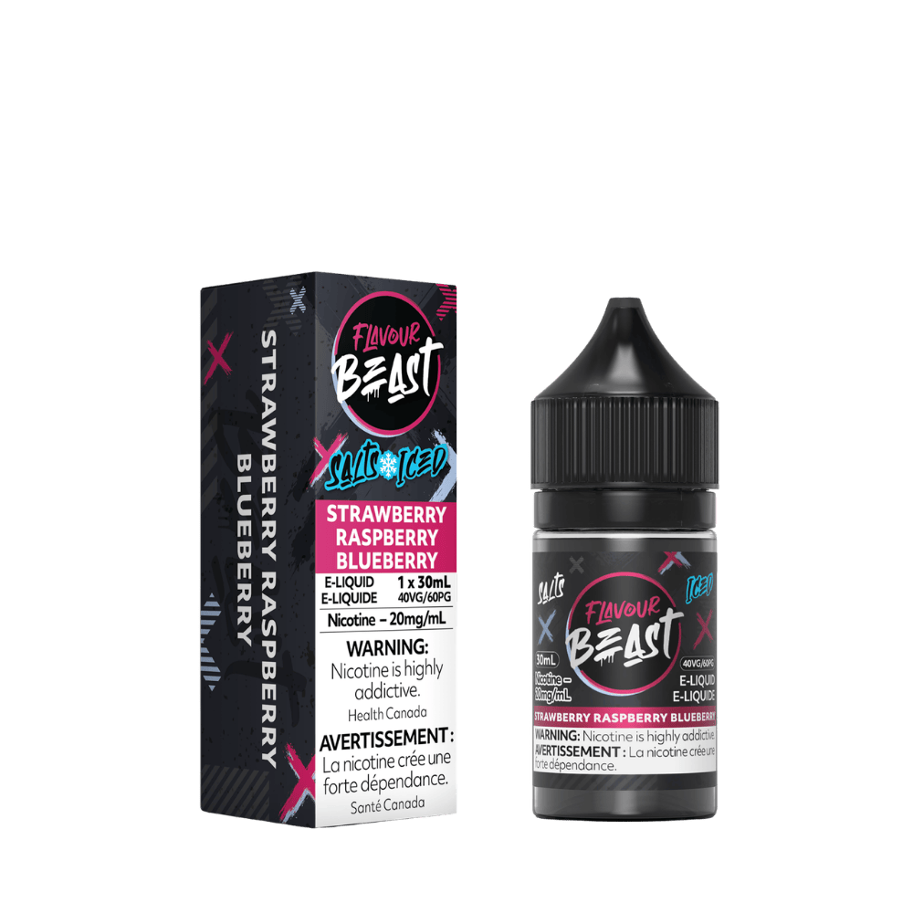 Flavour Beast Salt - Strawberry Raspberry Blueberry Iced Nic Salt E-Liquid