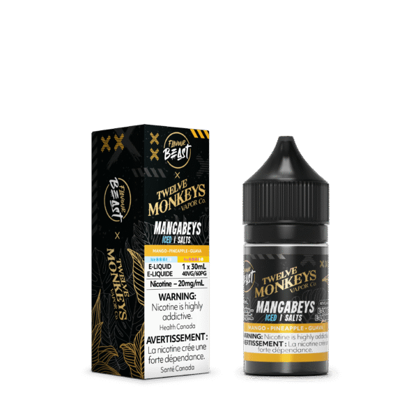Flavour Beast x 12 Monkeys - Mangabeys Iced Nic Salt E-Liquid