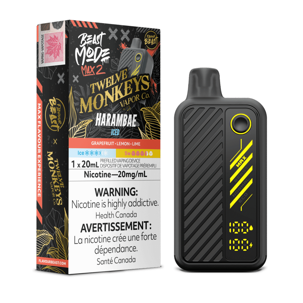 Flavour Beast x 12 Monkeys Beast Mode Max 2 - Harambae Iced Disposable Vape