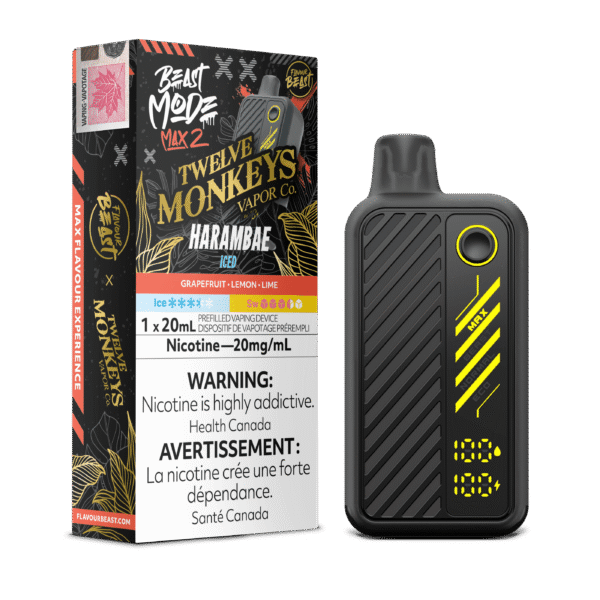 Flavour Beast x 12 Monkeys Beast Mode Max 2 - Harambae Iced Disposable Vape