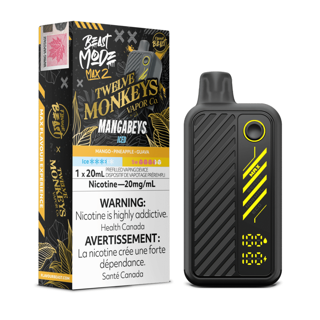 Flavour Beast x 12 Monkeys Beast Mode Max 2 - Mangabeys Iced Disposable Vape