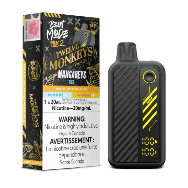 Flavour Beast x 12 Monkeys Beast Mode Max 2 - Mangabeys Iced Disposable Vape