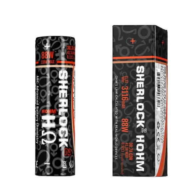 Hohm Tech Sherlock 20700 Battery (3116mAh, 41.3A) — 4one6 Vape Toronto
