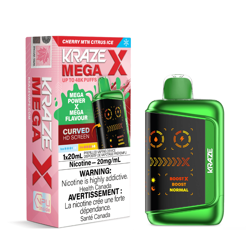 Kraze Mega X - Cherry MTN Citrus Ice Disposable Vape