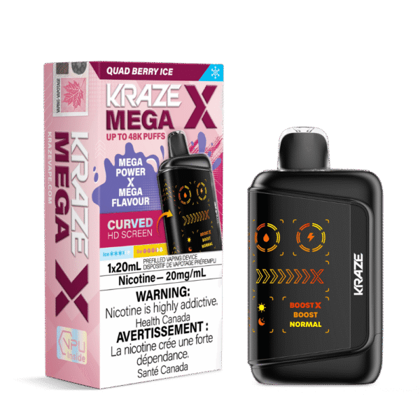 Kraze Mega X - Quad Berry Ice Disposable Vape