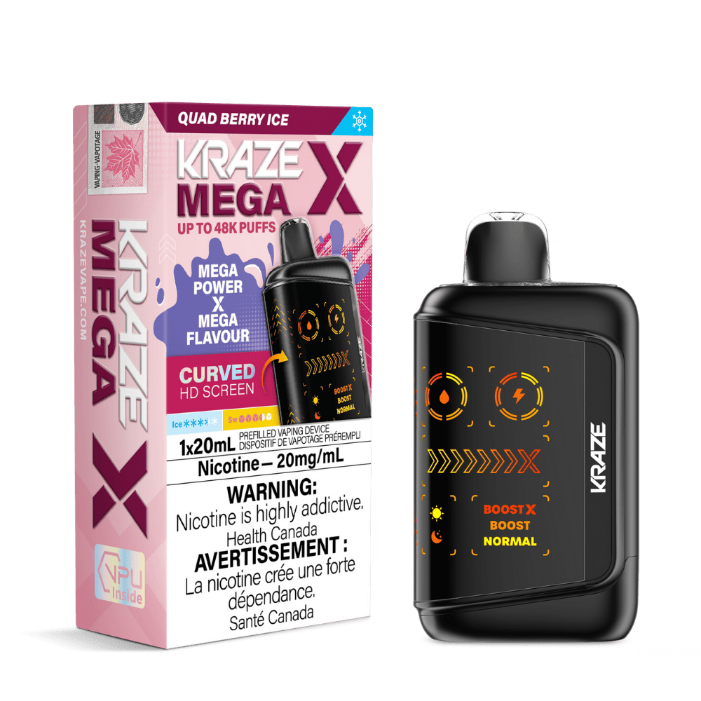Kraze Mega X - Quad Berry Ice Disposable Vape
