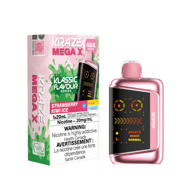 Kraze Mega X Klassic - Strawberry Kiwi Ice Disposable Vape
