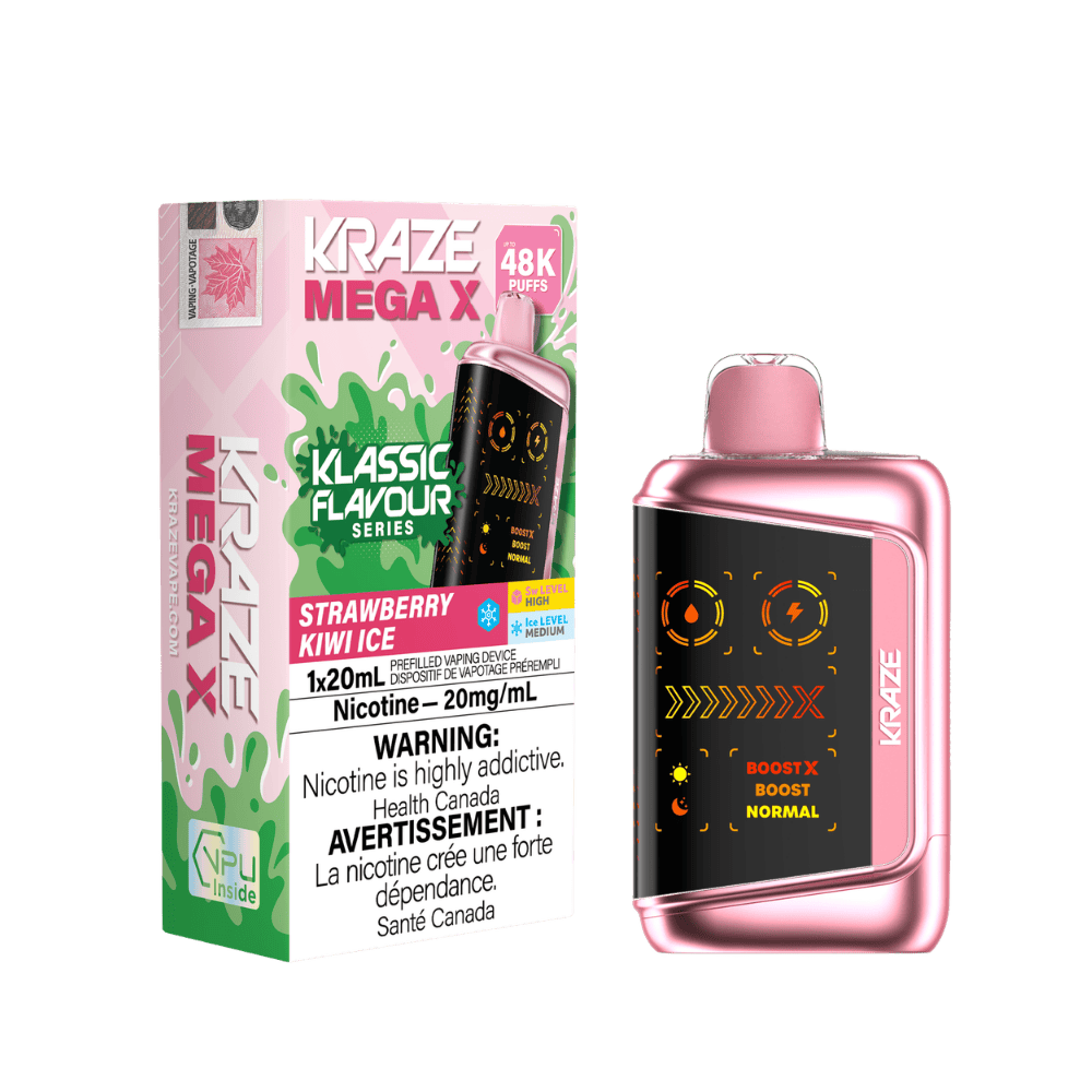 Kraze Mega X Klassic - Strawberry Kiwi Ice Disposable Vape