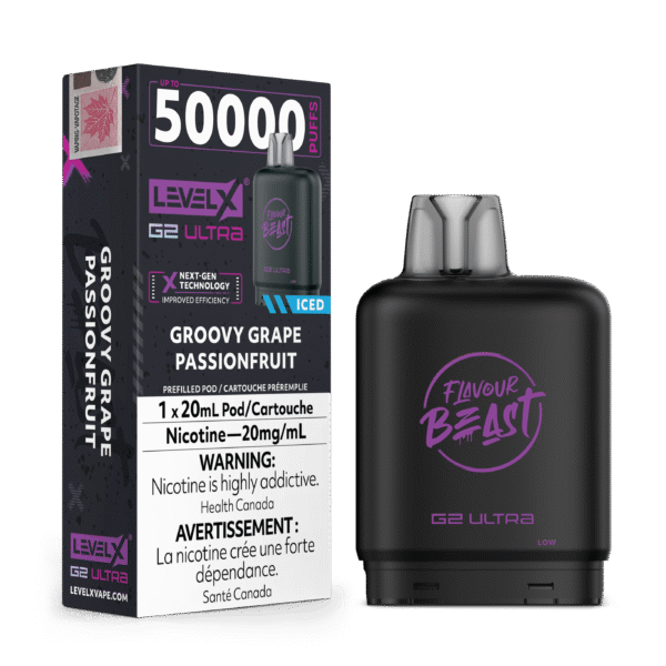 Level X G2 Flavour Beast Ultra Pod - Groovy Grape Passionfruit