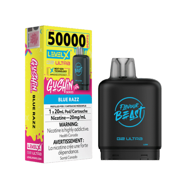 Level X G2 Flavour Beast Ultra Pod - Gushin Blue Razz