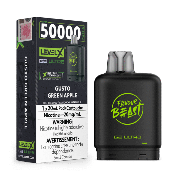 Level X G2 Flavour Beast Ultra Pod - Gusto Green Apple