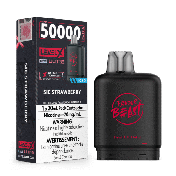 Level X G2 Flavour Beast Ultra Pod - Sic Strawberry