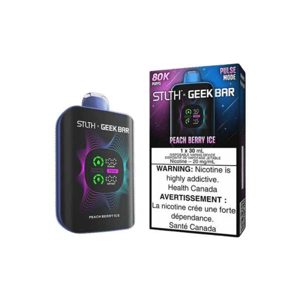STLTH X Geek Bar 80K - Peach Berry Ice Disposable Vape