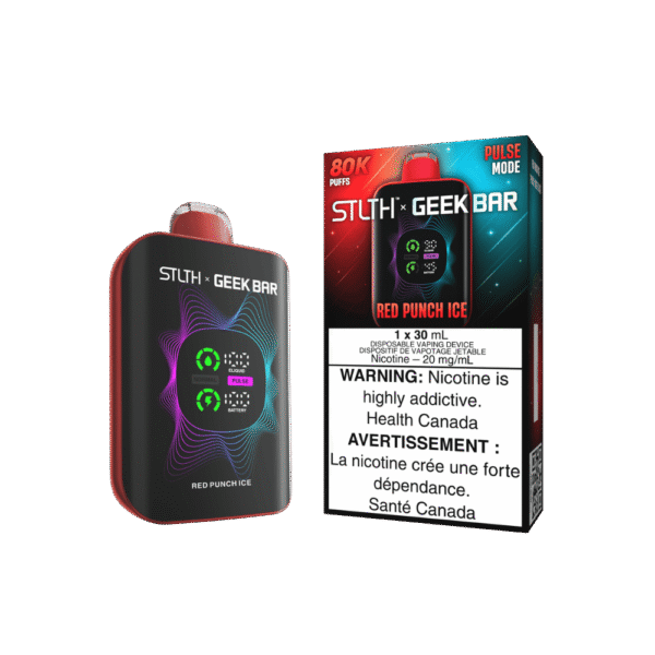 STLTH X Geek Bar 80K - Red Punch Ice Disposable Vape