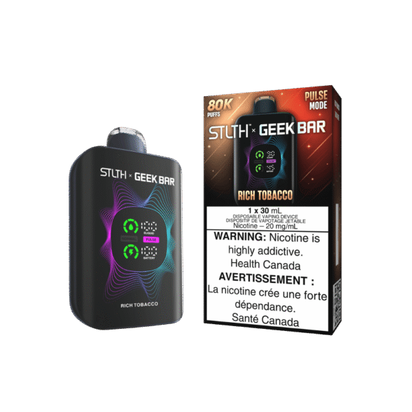 STLTH X Geek Bar 80K - Rich Tobacco Disposable Vape
