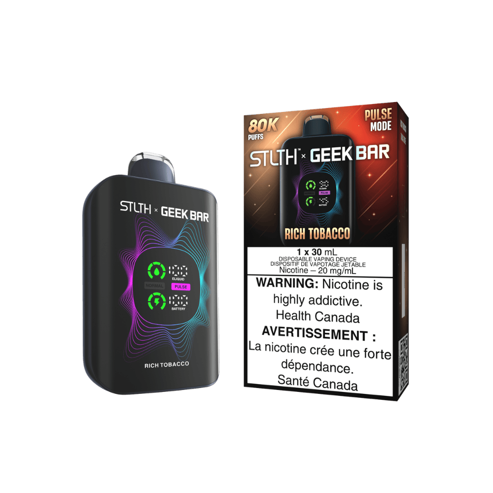 STLTH X Geek Bar 80K - Rich Tobacco Disposable Vape