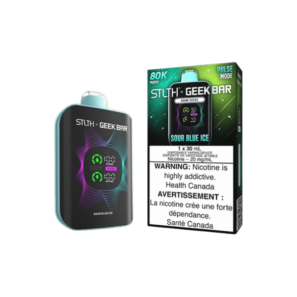 STLTH X Geek Bar 80K - Sour Blue Ice Disposable Vape