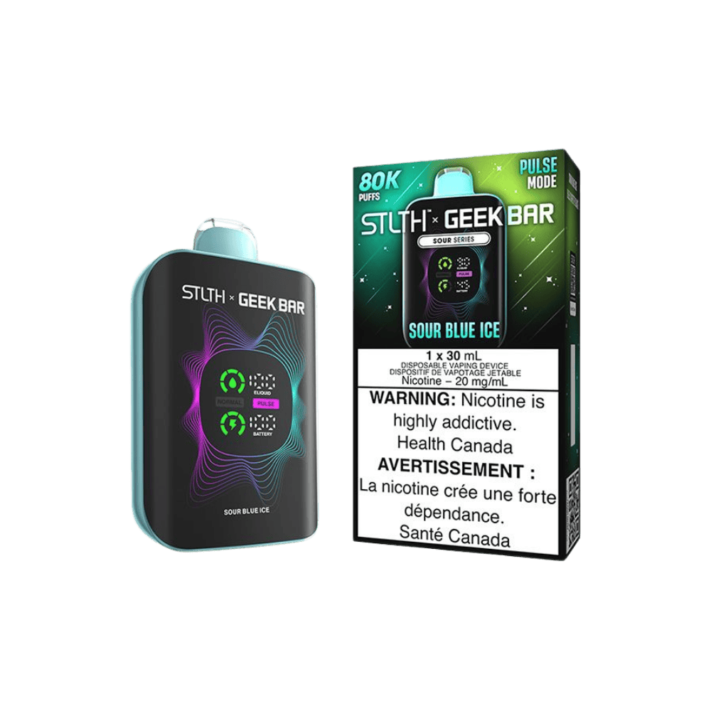 STLTH X Geek Bar 80K - Sour Blue Ice Disposable Vape