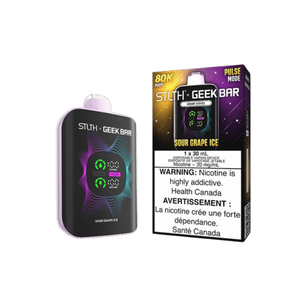 STLTH X Geek Bar 80K - Sour Grape Ice Disposable Vape