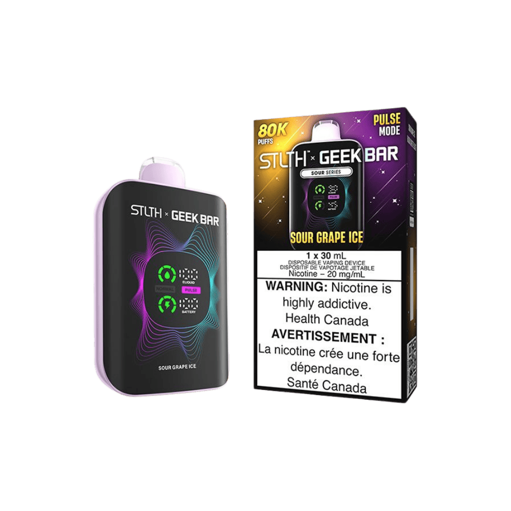 STLTH X Geek Bar 80K - Sour Grape Ice Disposable Vape