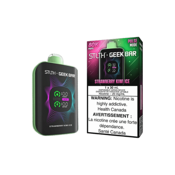 STLTH X Geek Bar 80K - Strawberry Kiwi Ice Disposable Vape