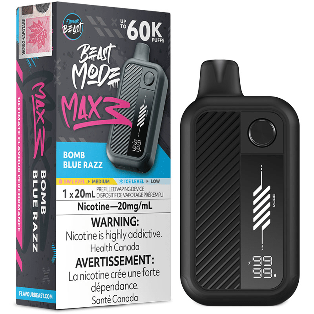 Flavour Beast Beast Mode Max 3 - Bomb Blue Razz Disposable Vape — buy in Toronto at 4one6 Vape