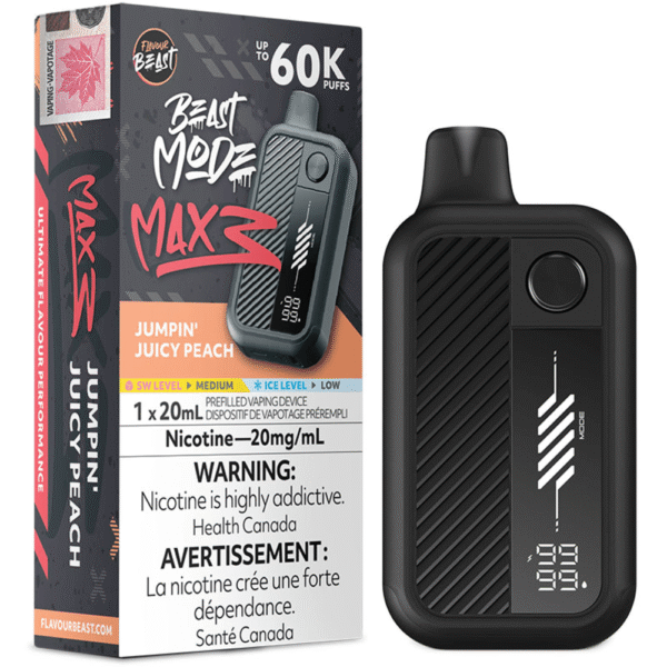 Flavour Beast Beast Mode Max 3 - Jumpin' Juicy Peach Disposable Vape — 4one6 Vape Toronto