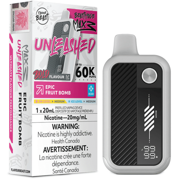 Flavour Beast Unleashed Beast Mode Max 3 - Epic Fruit Bomb Iced Disposable Vape — 4one6 Vape Toronto