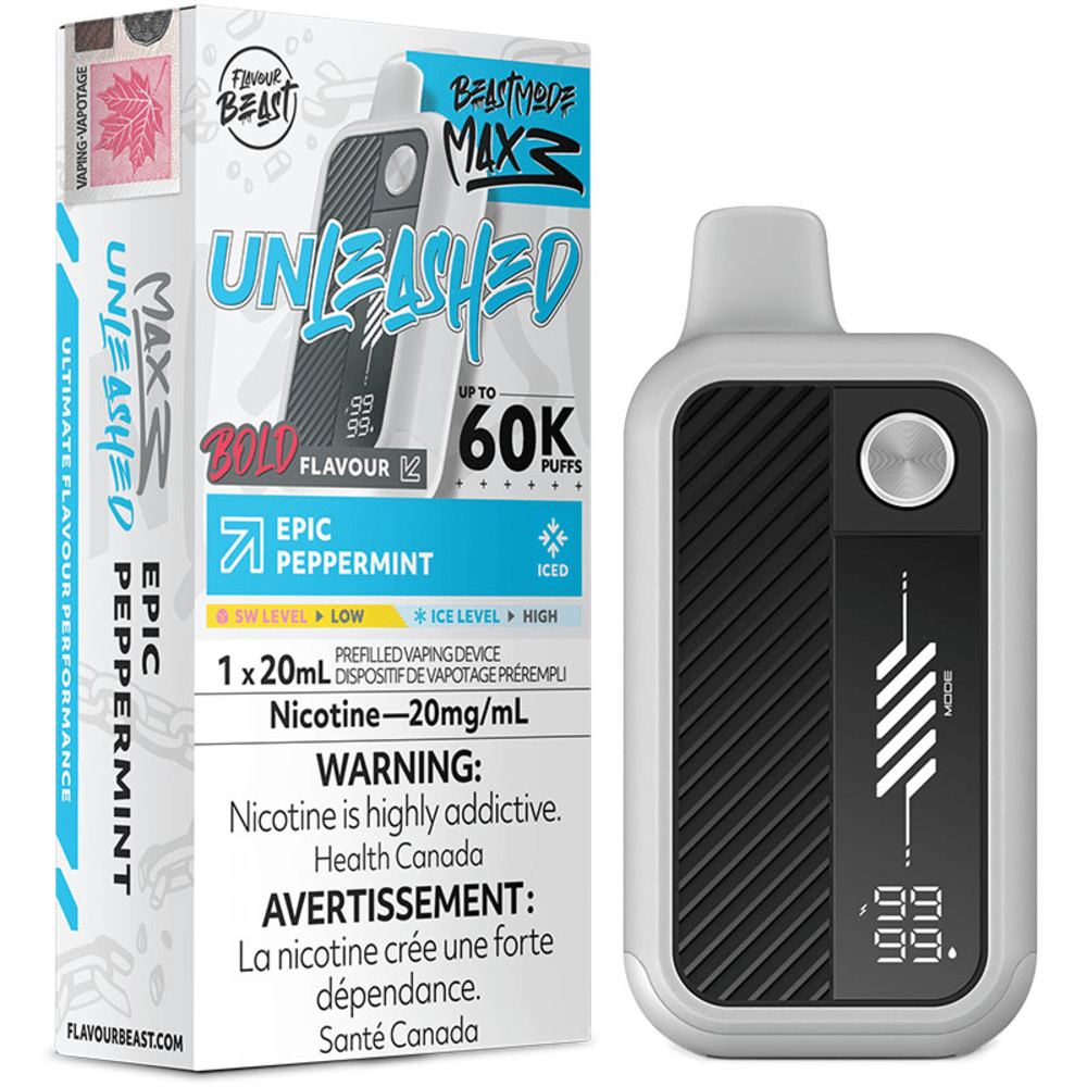 Flavour Beast Unleashed Beast Mode Max 3 - Epic Peppermint Iced Disposable Vape — buy in Toronto at 4one6 Vape