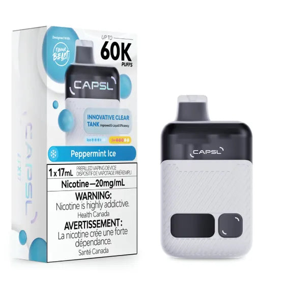 CAPSL 60K By Flavour Beast - Peppermint Ice Disposable Vape — 4one6 Vape Toronto