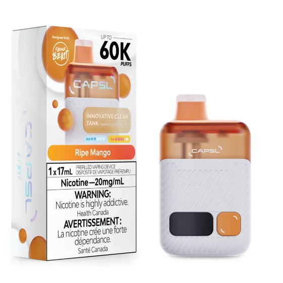 CAPSL 60K By Flavour Beast - Ripe Mango Disposable Vape — 4one6 Vape Toronto