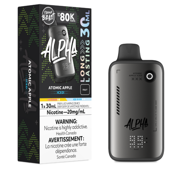 Flavour Beast Alpha 80K - Atomic Apple Iced Disposable Vape — 4one6 Vape Toronto