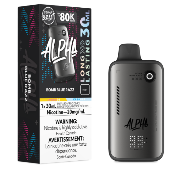 Flavour Beast Alpha 80K - Bomb Blue Razz Disposable Vape — 4one6 Vape Toronto