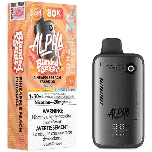 Flavour Beast Alpha 80K - Pineapple Peach Paradise Iced Disposable Vape — 4one6 Vape Toronto