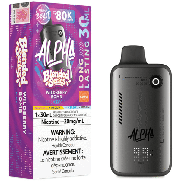 Flavour Beast Alpha 80K - Wildberry Bomb Iced Disposable Vape — 4one6 Vape Toronto