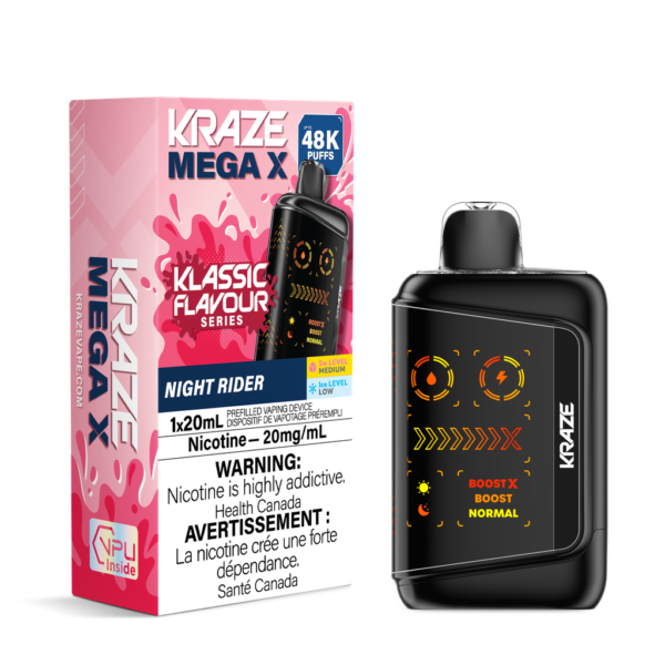 Kraze Mega X Klassic - Night Rider Disposable Vape — 4one6 Vape Toronto